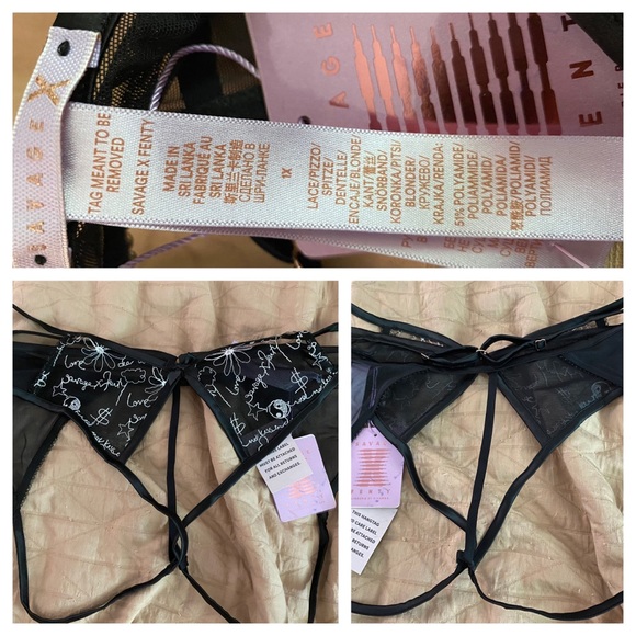Savage X Fenty Dear Diary Undies; 1X - Picture 8 of 8